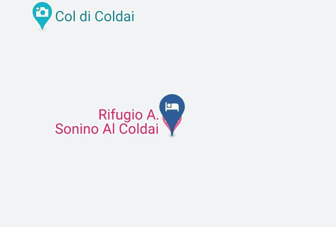 Belluno - Rifugio A Sonino Al Coldai Maps