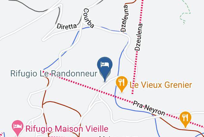 Aosta - Rifugio Le Randonneur Maps