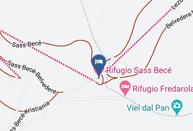 Belluno - Rifugio Sass Bece Maps