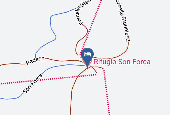 Belluno - Rifugio Son Forca Maps