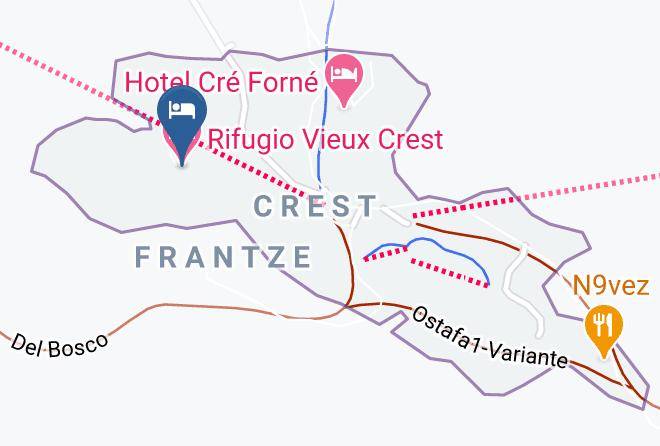 Aosta - Rifugio Vieux Crest Maps