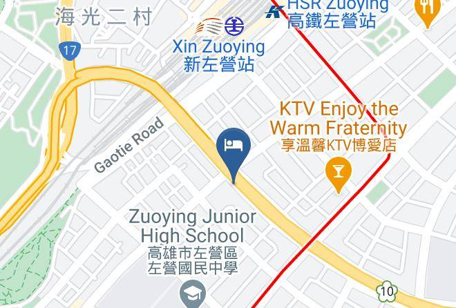 Tso Ying - Riguang Gaotie Boutique Hotel Maps