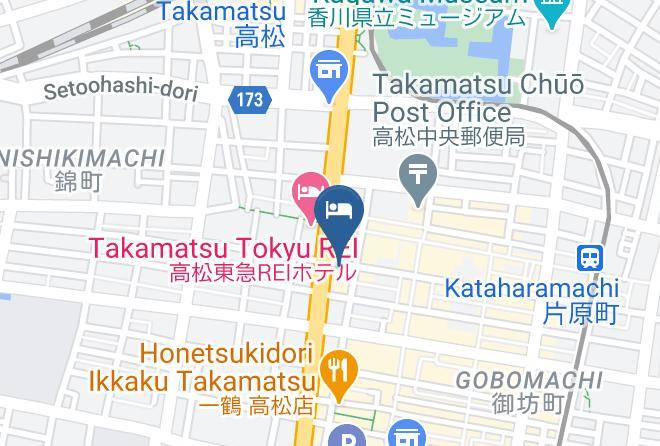 Rihga Hotel Zest Takamatsu Map - Kagawa Pref - Takamatsu City