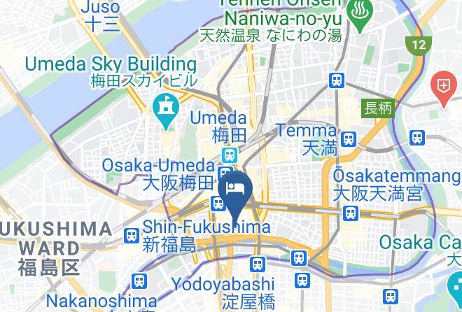 Osaka City Kita Ward - Ana Crowne Plaza Osaka Maps