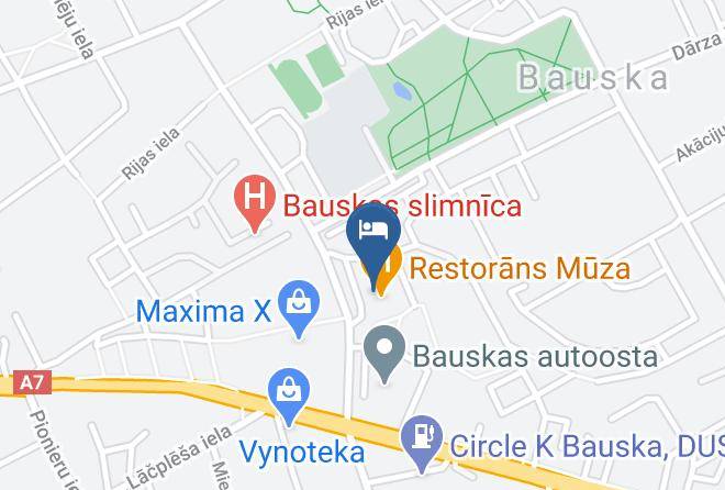 Bauska - Rija Bauska Hotel Maps