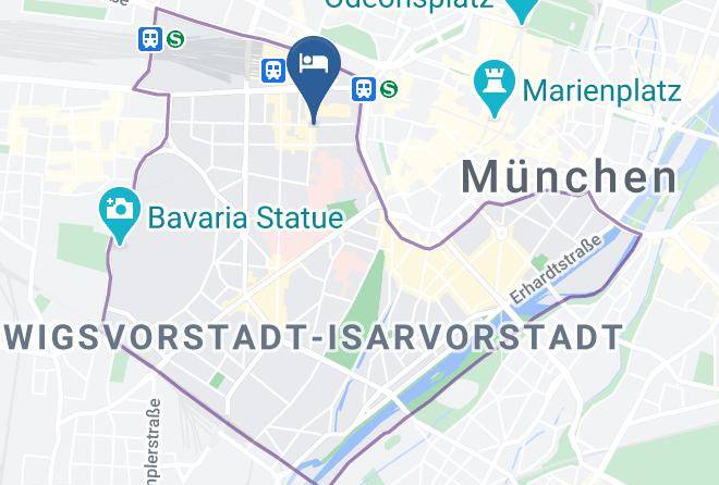 Munich District - Rilano 24 7 Hotel Munchen City Maps