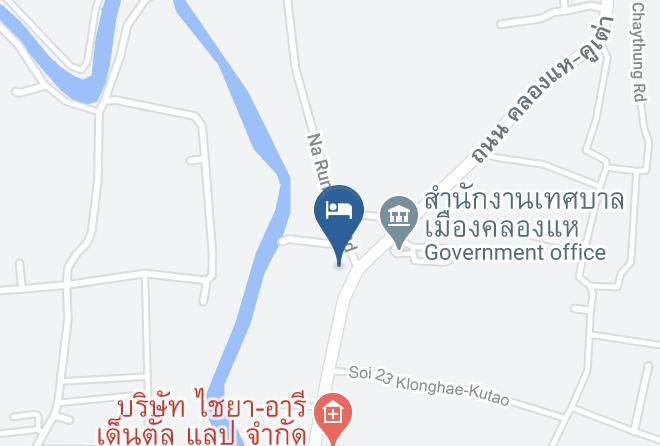 Amphoe Hat Yai - Rimnam Khonghae Resort Maps