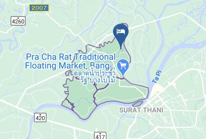 Amphoe Mueang Surat Thani - Rimnam Lomyen Resort Maps