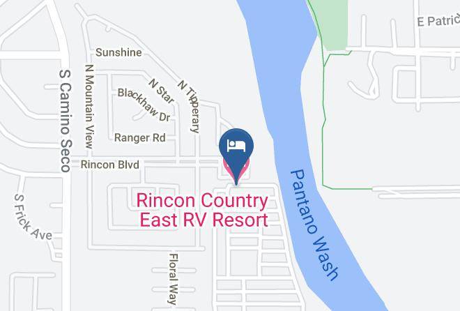 Pima - Rincon Country East Rv Resort Maps