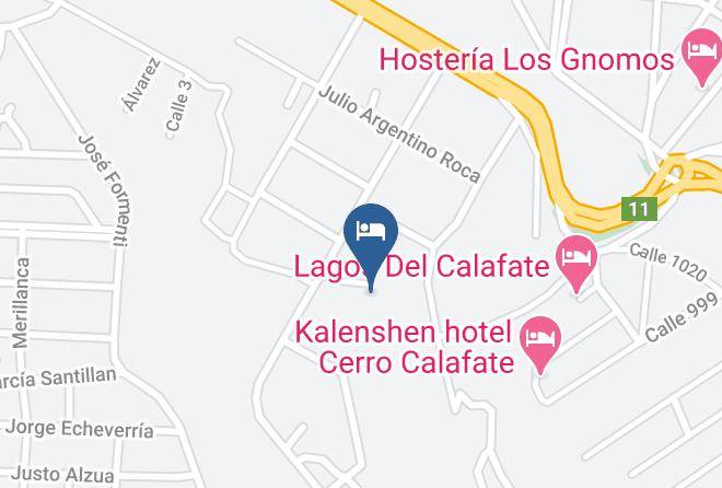 Lago Argentino - Rincon Del Calafate Hotel Maps
