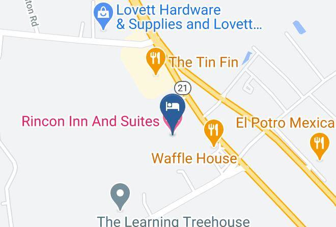 Effingham - Rincon Inn And Suites Maps