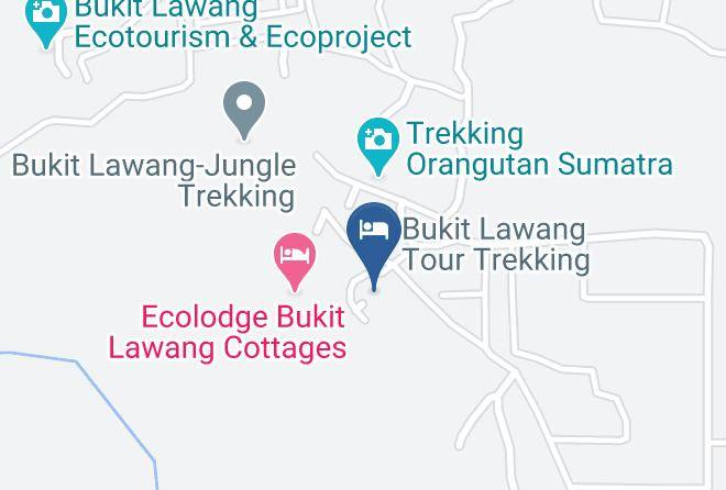 Rindu Alam Hotel Map - North Sumatra - Langkat Regency
