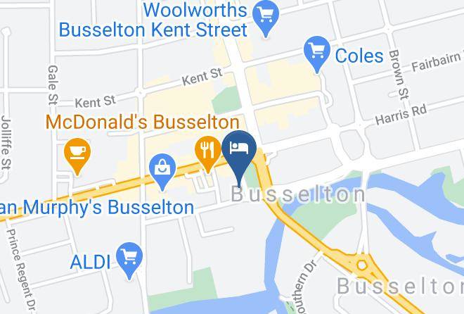 Busselton - Ringtails Motel Maps