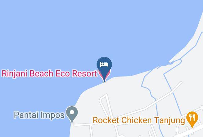 North Lombok Regency - Rinjani Beach Eco Resort Maps
