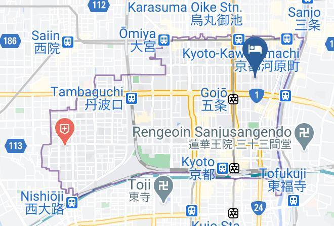 Kyoto City Shimogyo Ward - Rinn Gojo Sakaimachi Maps