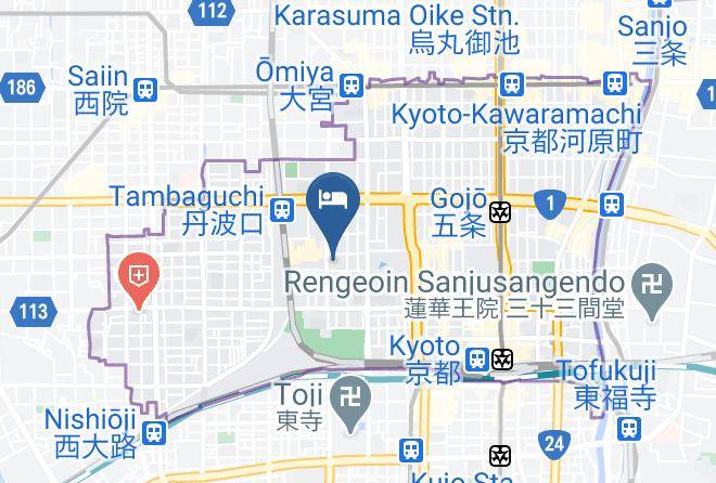 Kyoto City Shimogyo Ward - Rinn Hanayacho Asagiri Maps