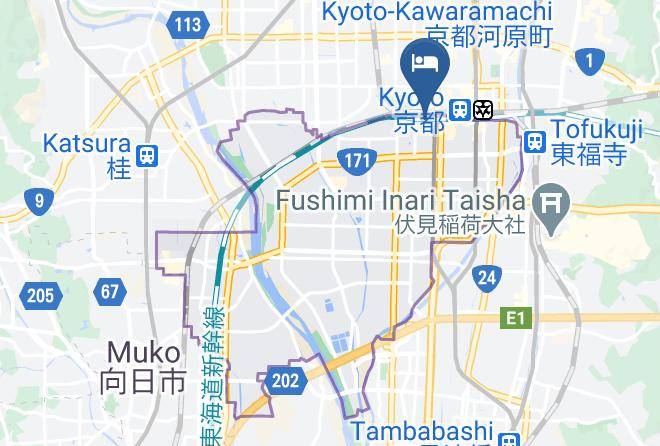Kyoto City Minami Ward - Rinn Kujo Fujinoki East Maps