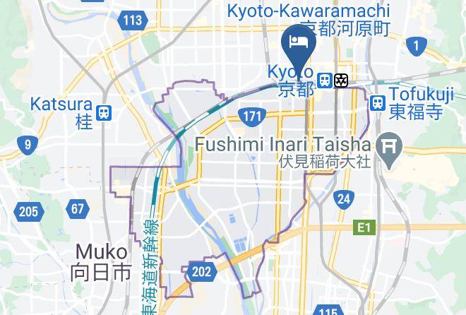 Kyoto City Minami Ward - Rinn Kyoto Station West Maps