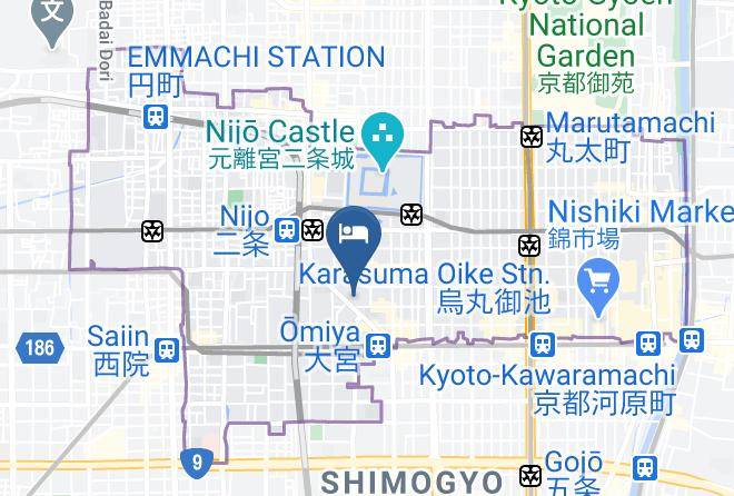 Kyoto City Nakagyo Ward - Rinn Mibukouin Minami Maps