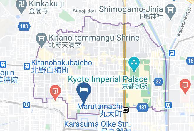 Kyoto City Kamigyo Ward - Rinn Nijo Castle North Maps