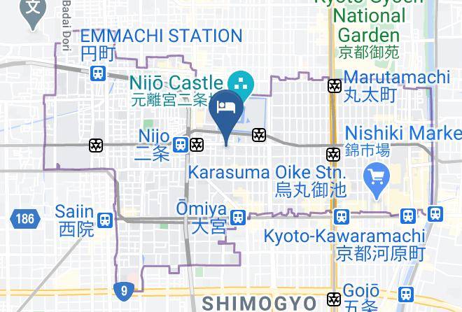 Kyoto City Nakagyo Ward - Rinn Nishinokyo Maps