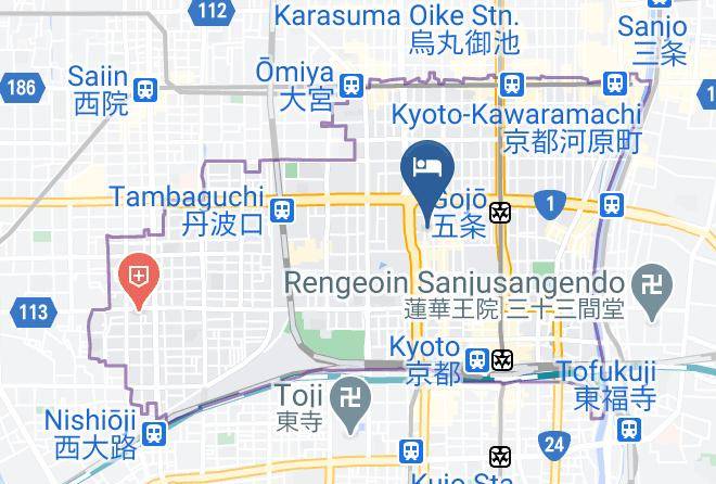 Kyoto City Shimogyo Ward - Rinn Nishiwakamatsu Maps