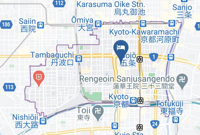 Kyoto City Shimogyo Ward - Rinn Premium Yae Maps