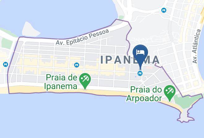 Rio De Janeiro Ipanema - Rio Praia Te C65 Maps