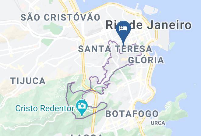 Rio De Janeiro Santa Teresa - Rio's Nice Hotel Maps