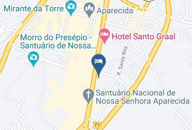Aparecida - Rio Santo Hotel Maps