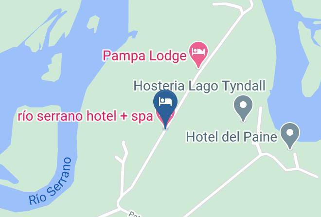 Ultima Esperanza Province - Rio Serrano Hotel + Spa Maps