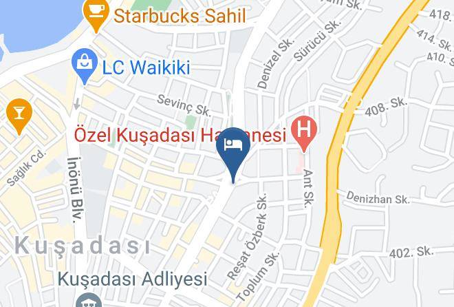 Kusadasi - Rising Sun Hotel Maps