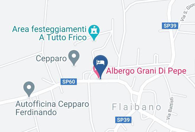 Udine - Ristolocanda Grani Di Pepe Maps
