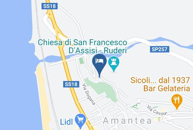 Cosenza - Ristorante Albergo Le Clarisse Hotel 4 Stelle Amantea Maps