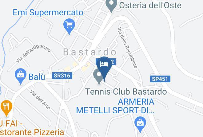 Perugia - Ristorante Albergo Paradiso Maps