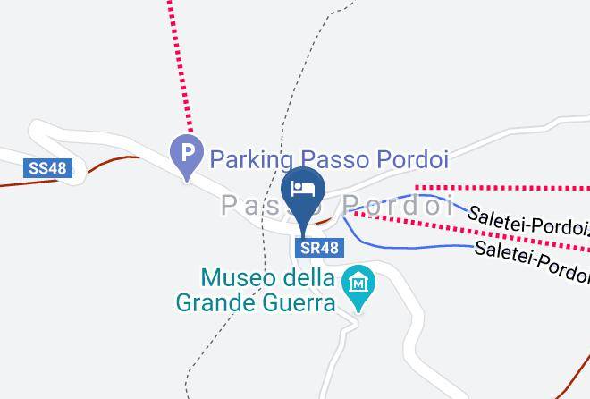 Belluno - Ristorante Albergo Savoia Passo Pordoi Maps