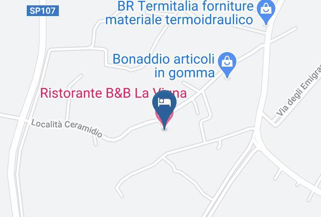 Ristorante B&b La Vigna Map