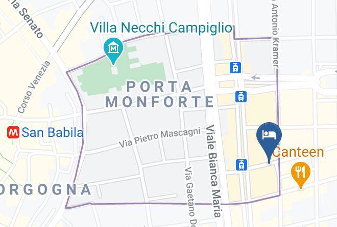 Milan - Ristorante Da Giacomo Maps