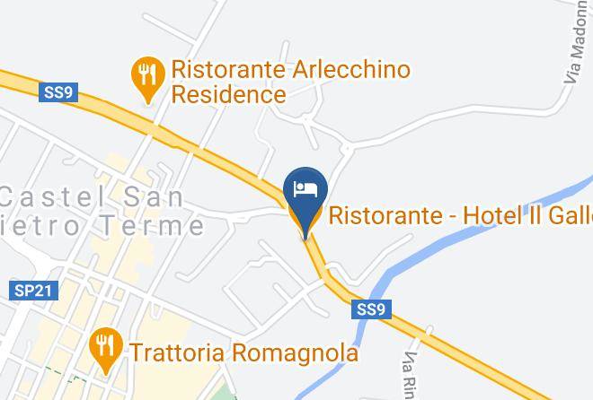 Bologna - Ristorante Hotel Il Gallo Maps