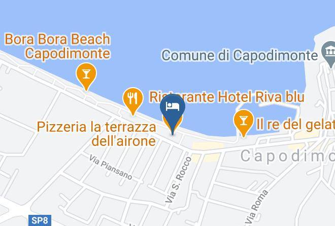 Viterbo - Ristorante Hotel Riva Blu Maps