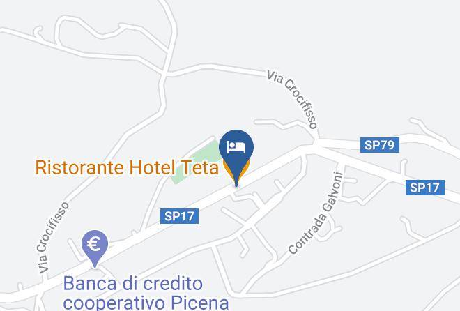 Ascoli Piceno - Ristorante Hotel Teta Maps