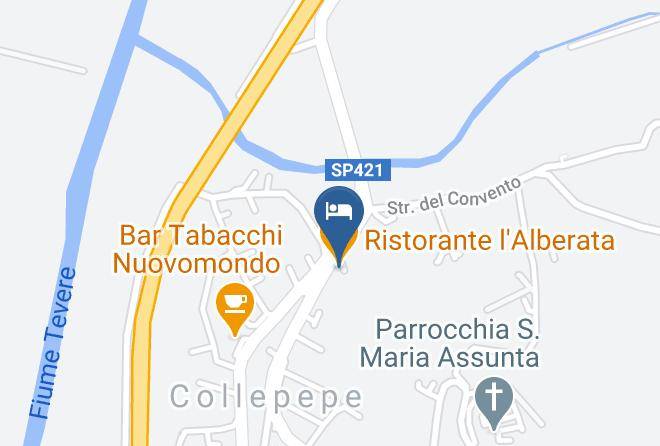 Perugia - Ristorante L'alberata Maps