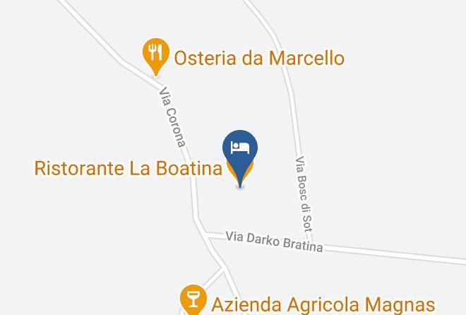 Gorizia - Ristorante La Boatina Maps
