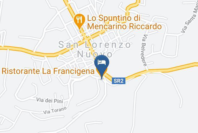 Viterbo - Ristorante La Francigena Maps