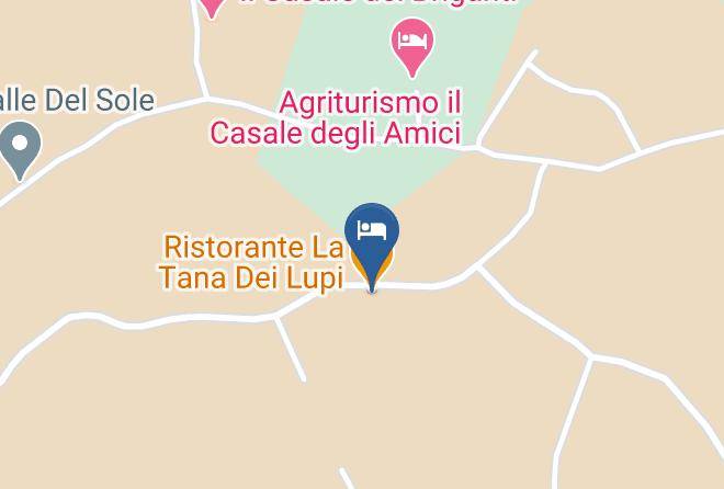 Perugia - Ristorante La Tana Dei Lupi Maps