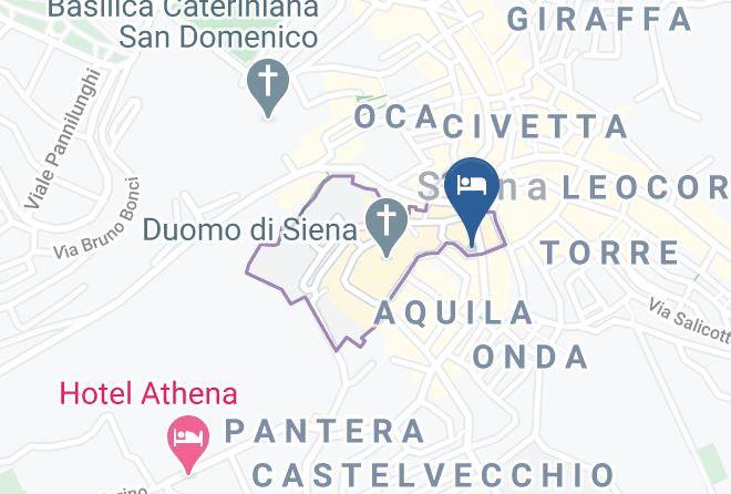 Siena - B&b Residenza Depoca Le Aquile Siena Maps