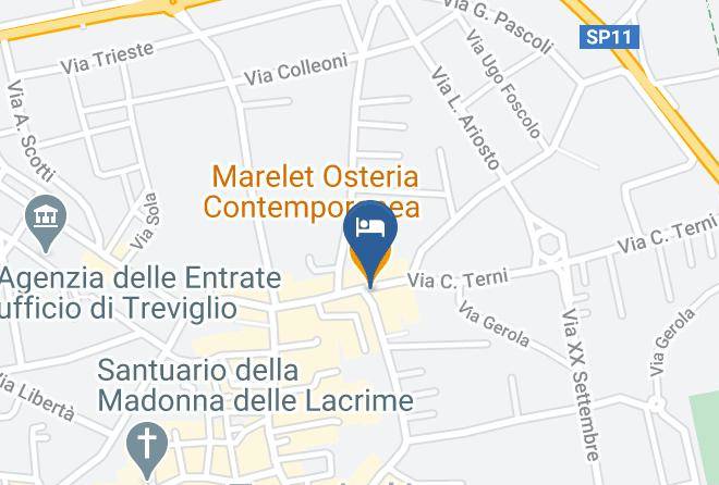 Bergamo - Marelet Osteria Contemporanea Maps