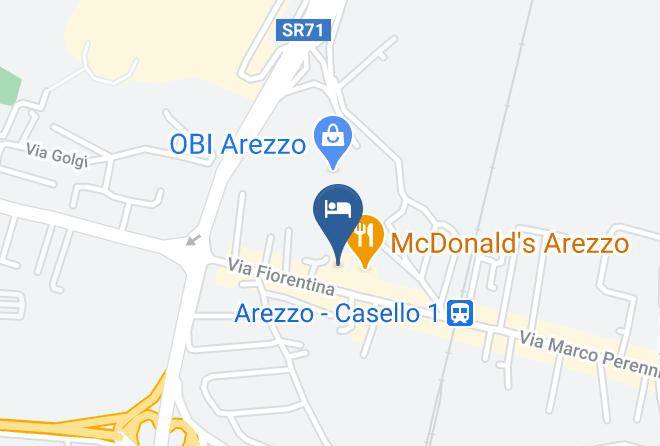Arezzo - Ristorante Minerva Maps