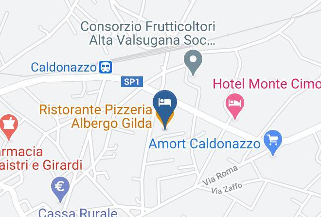 Trento - Ristorante Pizzeria Albergo Gilda Maps