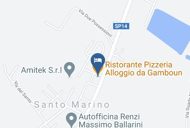 Rimini - Ristorante Pizzeria Alloggio Da Gamboun Maps